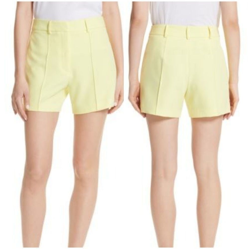 Milly Yellow Hayden Trouser Shorts sz 0